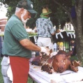 Big Daddy prepares our Roasted Pig
